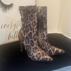 Cheetah booties